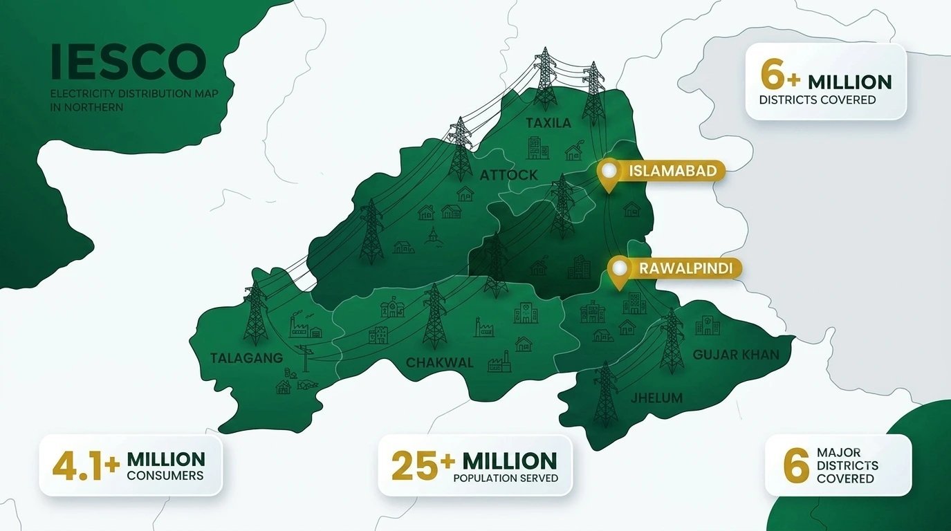 Areas Covered by IESCO
